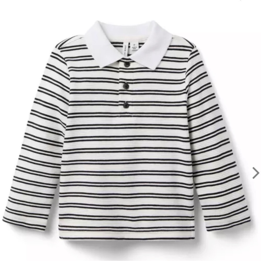 NWT- Janie and Jack Long Sleeve Polo Shirt
